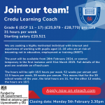 Job Vacancy - Credu Learning Coach